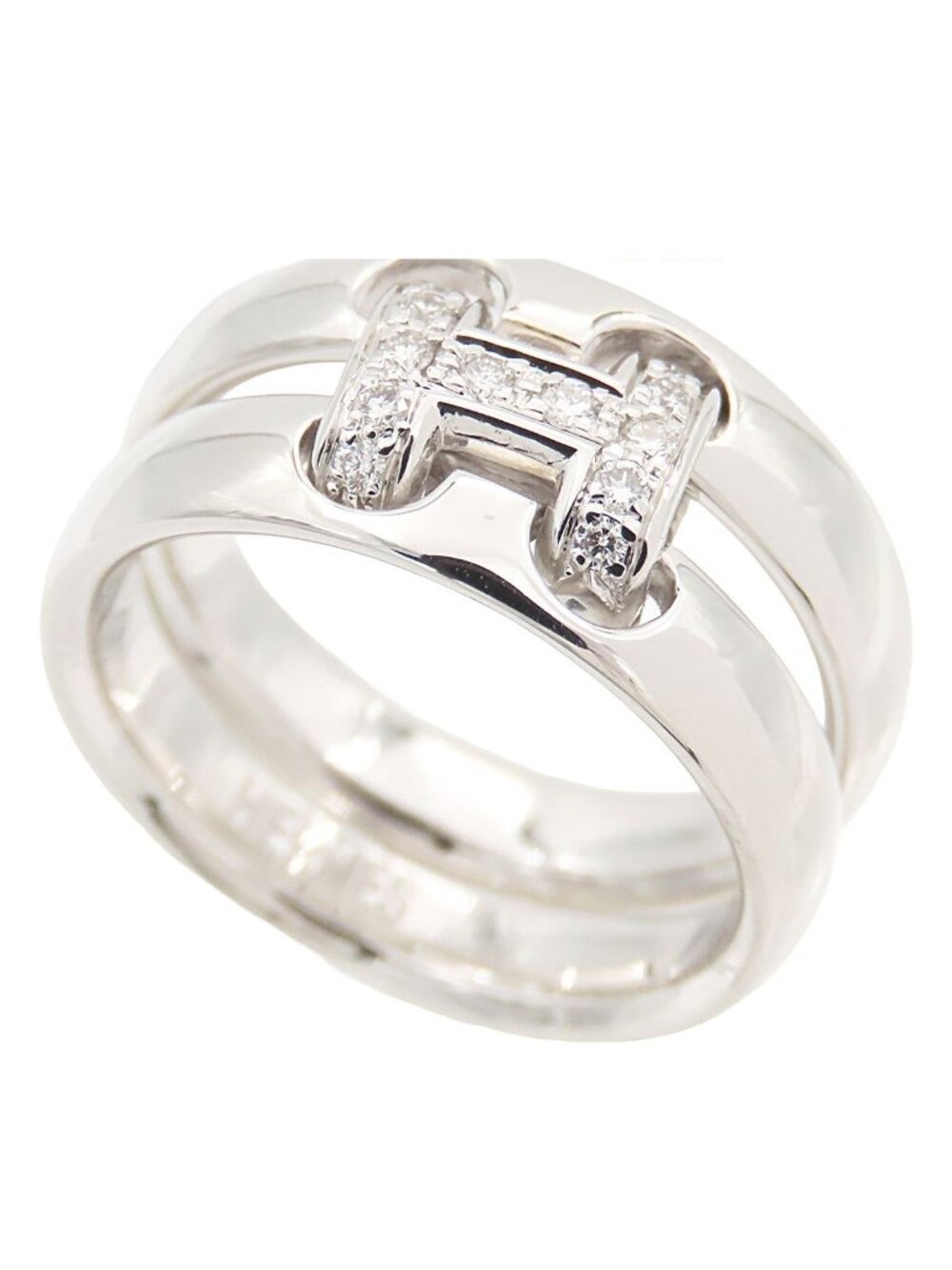 Hermes Olympe Ring White Gold 18k Diamond
